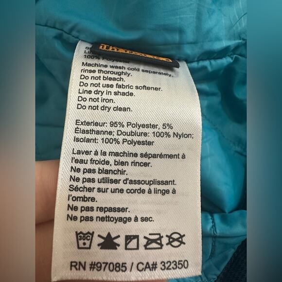 Outdoor Research OR Women’s Size Medium Decibelle Jacket Coat Plaid Blue Hooded - Picture 5 of 8